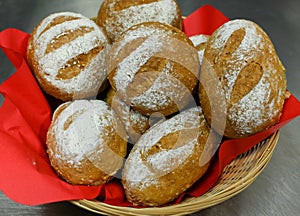 Seeded spelt rolls with honey.