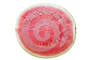 Seedless Watermelon Half Top View