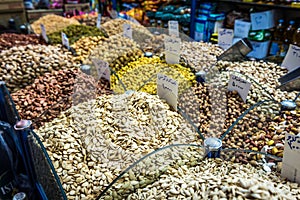 Seeds for sale in shop in Isfahan