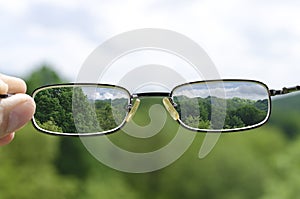 Seeing nature through the glasses