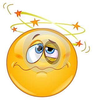 Seeing stars emoticon