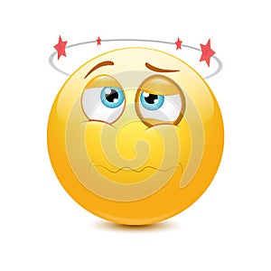 Seeing stars emoticon