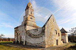 The church from Densus,Hateg county-Romania photo