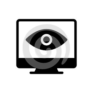 Seen glyph flat icon