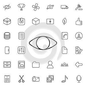 Seen sign icon. Universal set of web for website design and development, app development