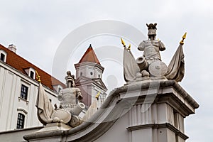 Bratislava Castle statues