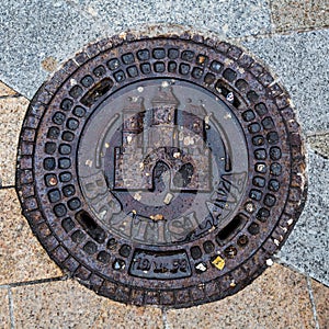 Bratislava manhole cover