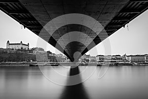 Long exposure under the UFO Bridge