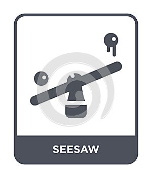 seesaw icon in trendy design style. seesaw icon isolated on white background. seesaw vector icon simple and modern flat symbol for