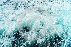 Seething atlantic sea water with foam Cape Cod