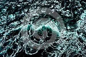 Seething atlantic sea water with foam Cape Cod