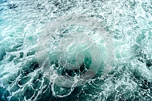 Seething atlantic sea water with foam Cape Cod