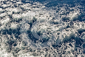 Seething surface of the sea background