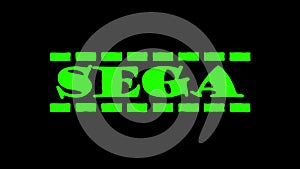 Sega African music style. Transparent Alpha channel. 4K video. Green color. African pop music Sega