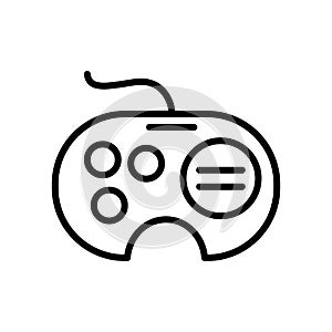 Sega Gamepad icon vector isolated on white background, Sega Game
