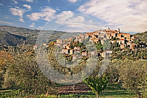 Seggiano, Grosseto, Tuscany, Italy: landscape