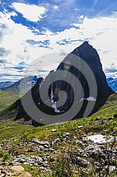Segla peak view from Hesten Peak