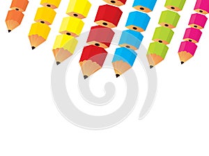 Segmental Pencil Background