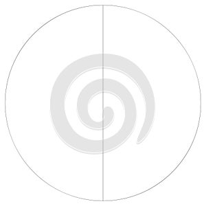 Segmented circle pie graph, pie chart infographics, presentation template design element from 1 to 36 segments