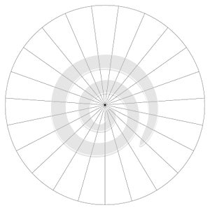 Segmented circle pie graph, pie chart infographics, presentation template design element from 1 to 36 segments