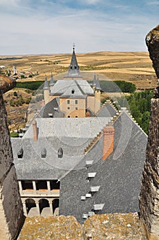 Segovia alcazar castle and country. Castile, Spain