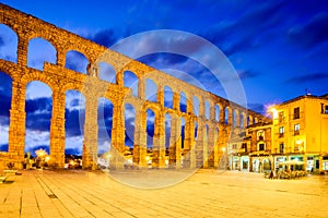 Segovia, Ancient Roman Aqueduct, Spain photo