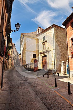 Segovia, Castile, Spain. City alley