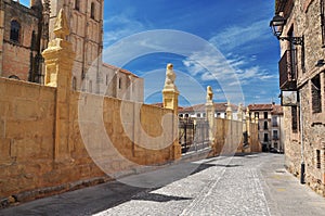 Segovia, Castile, Spain. City street view photo