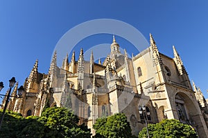 Segovia Cathedral, in autonomous region of Castile and Leon.  Declared World Heritage Sites by UNESCO photo