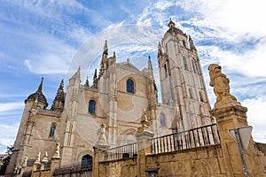 Segovia Cathedral, Gothic-style Roman Catholic cathedral on Plaza Mayor, Segovia, Spain.