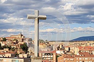 Segovia and her Aqueduct from the mirador de la Piedad, Spain