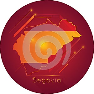 segovia map. Vector illustration decorative design