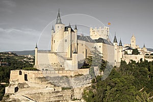 Segovia, monumental city. Alcazar, cathedral and churches photo