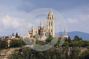 Segovia, monumental city. Alcazar, cathedral and churches.