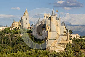 Segovia, monumental city. Alcazar, cathedral and churches.