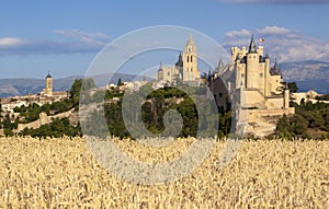 Segovia, monumental city. Alcazar, cathedral and churches.