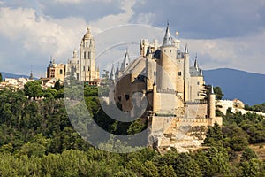 Segovia, monumental city. Alcazar, cathedral and churches.