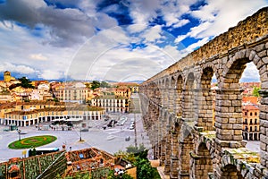 Segovia Spain Aqueduct photo