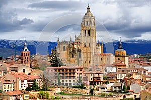 Segovia, Spain: Cathedral and Town Center