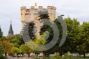 Alcazar John II Tower, castle of Segovia, Spain photo