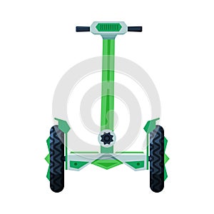 Segway Vehicle, Personal Eco Friendly Electric City Transport Vector Illustration