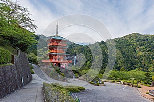 Seigantoji pagoda in Nachi Katsuura