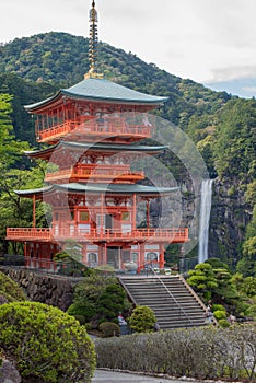 Seigantoji pagoda in Nachi Katsuura