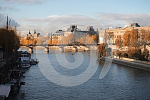 Seine. Autumn in Paris photo