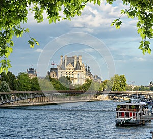 The Seine River and architecture photo