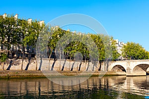 Seine river at Saint Lois island , Paris.