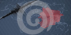 Seismic activity earthquake Andorra map