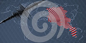 Seismic activity earthquake Armenia map