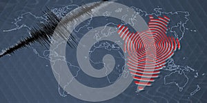 Seismic activity earthquake Burundi map