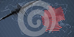 Seismic activity earthquake Germany map